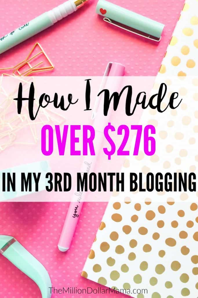 Online income report - in my first online income report, I share exactly how I made over $276 in just my third month of blogging