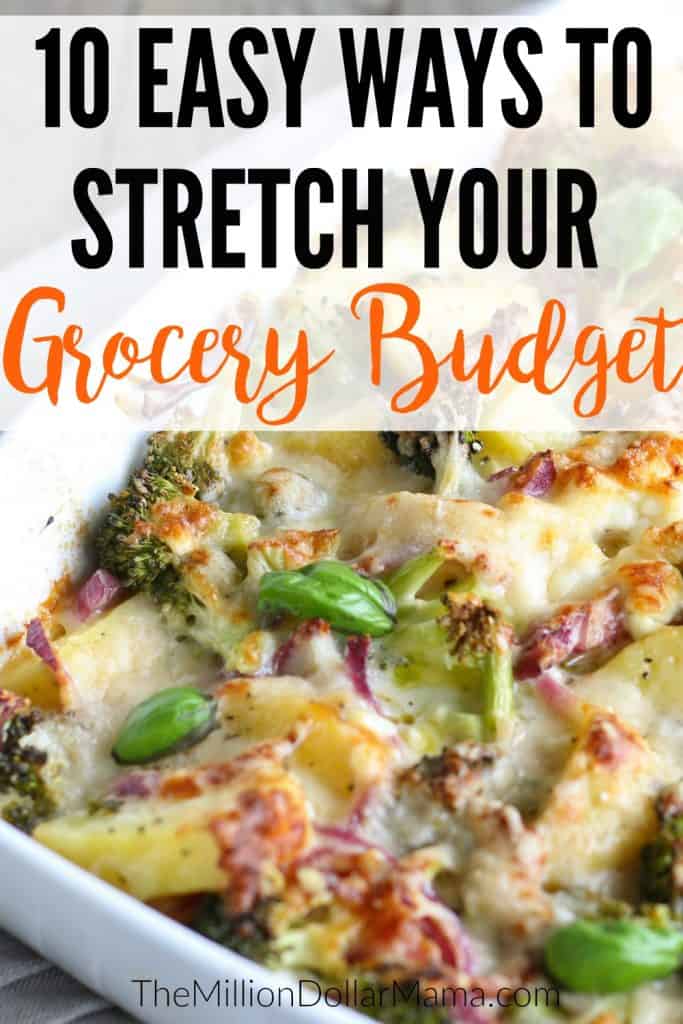 Stretch your grocery budget and reduce your grocery spending with these easy money-saving tips that will help you get the most out of your meals