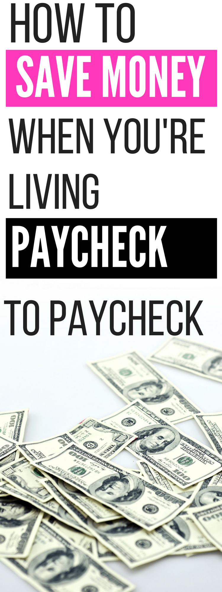 How to save money while living paycheck to paycheck - these are all of the ways I saved money while I was living on a mega-tight budget.