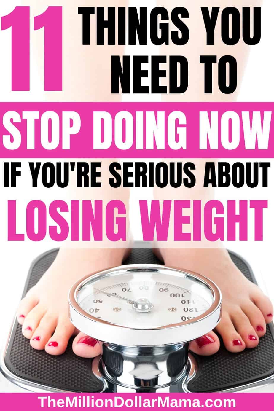 Weight loss tips are a dime a dozen, but most of them talk about what you SHOULD do. What about the things that you should NOT be doing if you want to lose weight? Click through to read 11 weight loss don'ts. #weightlosstips #weightlossmotivation #howtoloseweight
