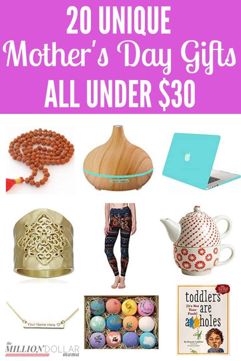 20 Unique Mother's Day Gift Ideas All Under 30 The Million Dollar Mama