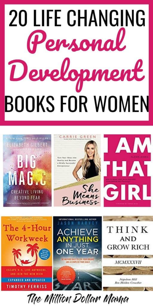 Life Changing Personal Development Books for Women - These 20 personal development books have given me the motivation and determination to succeed in business! They're all a must-read in my opinion!