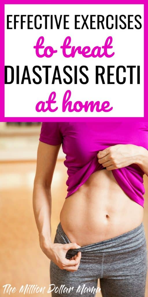 Diastasis Recti Exercises - Diastasis recti or separated abdominal muscles can take some time to repair. But luckily, there are plenty of workouts you can do at home to help correct your diastasis recti. Click through for a great video you can do at home!