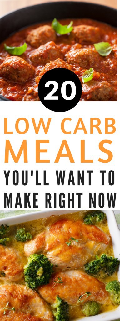 20 low carb meals you'll want to make right now - Low Carb and Keto meals are super popular right now. Here are 20 of my favorite low carb meals you'll want to make right now!
