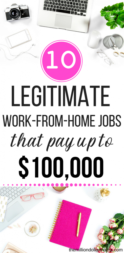 10 highest paying legitimate work from home jobs for anyone who wants to make money online. #workfromhome #makemoney #makemoneyonline #workfromhomejobs
