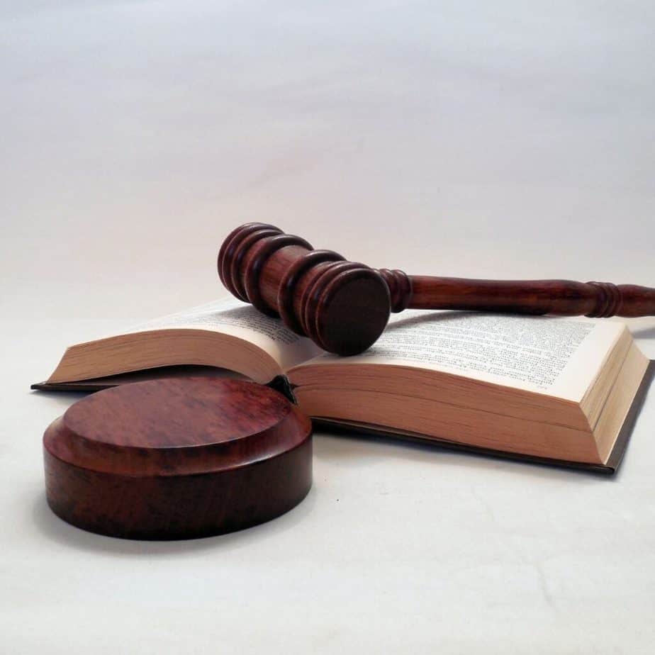 a gavel on top of a bible