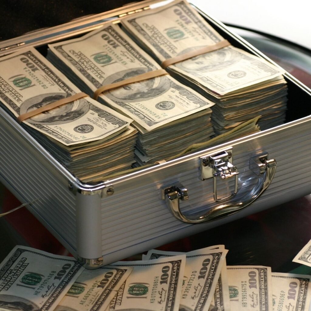a box of money