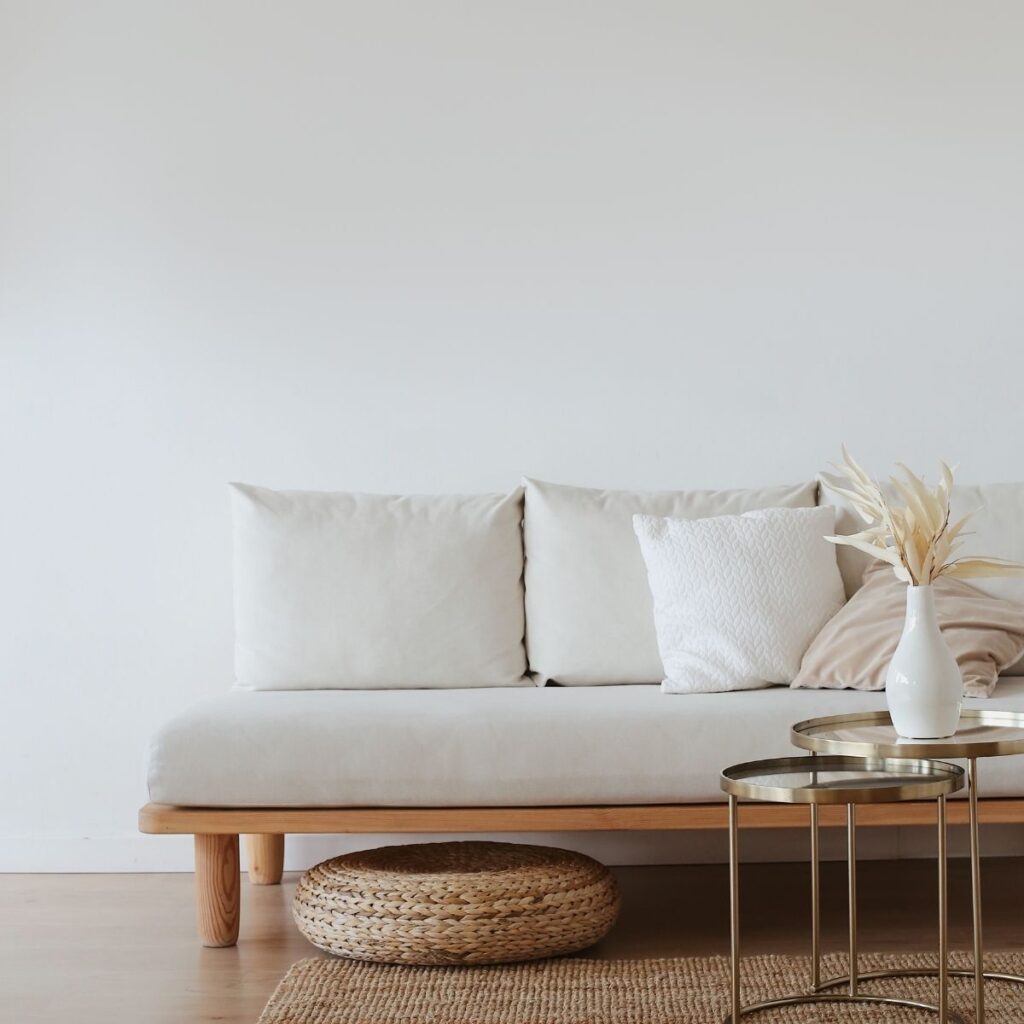 a minimalist living room