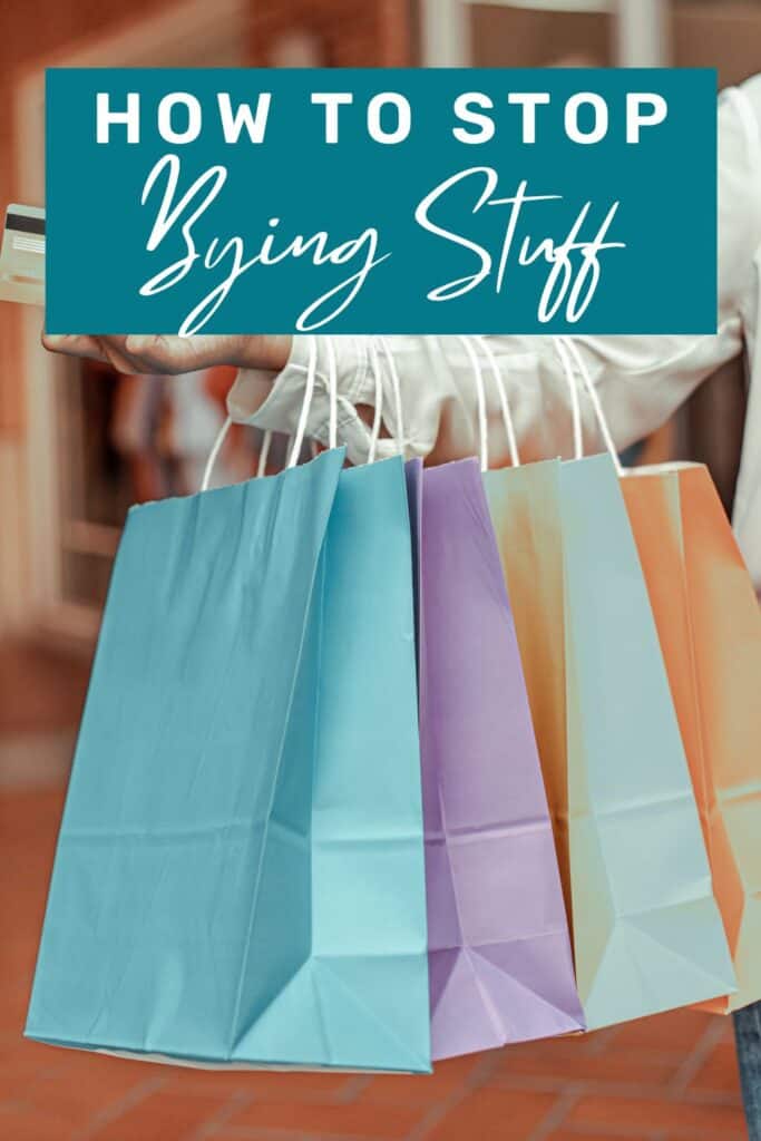 shopping bags with text overlay